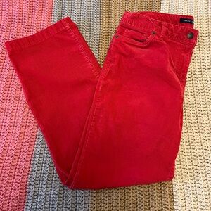Lands' End Women’s Rich Red Corduroy Trousers